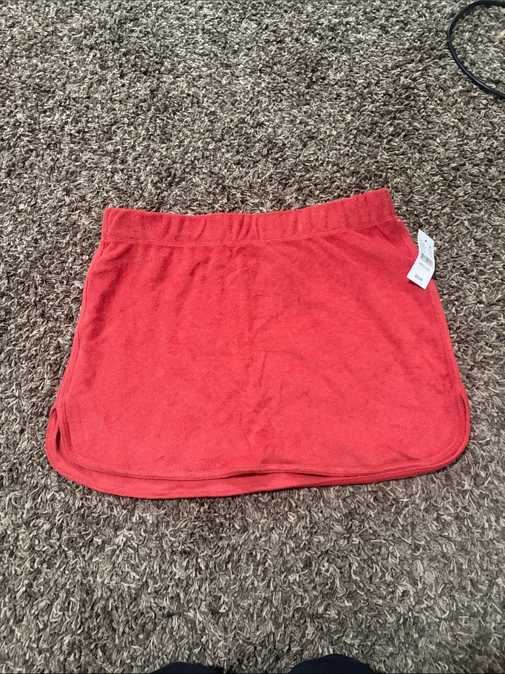 PacSun Coral Terry Mini Skirt